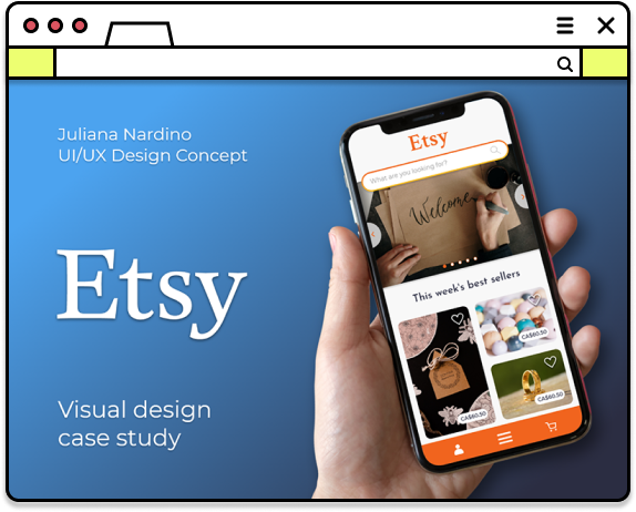 Website thumbnail - Etsy: Mobile Case Study