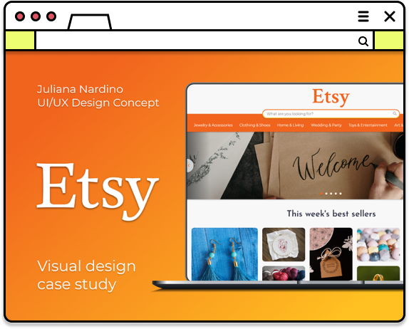 Website thumbnail - Etsy: Website Case Study